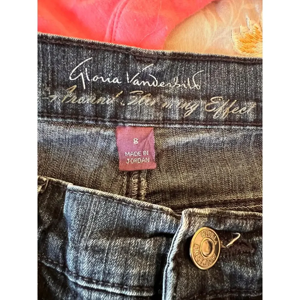 Gloria Vanderbilt Amanda Bermuda Denim Shorts Blue Women's Size 8